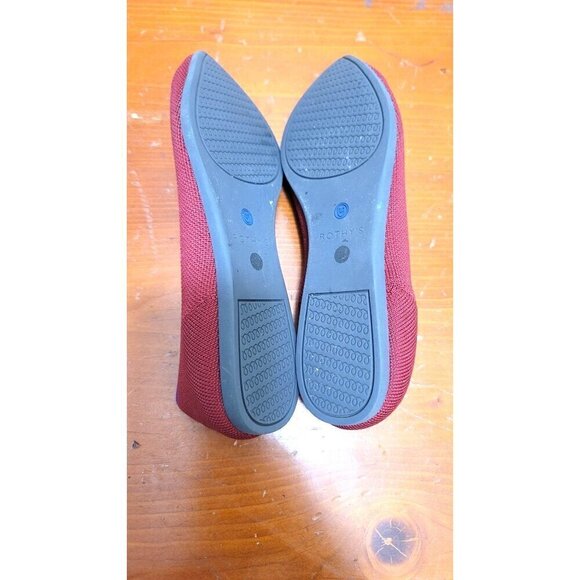Rothys Pointed Toe Flats Size 8 Burgundy Comfortable & Stylish Womens Sh… - Picture 7 of 8